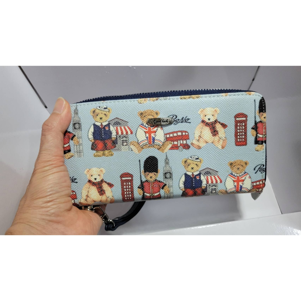 英倫風 韓版個性拉鏈大容量 學生 女士 錢包 長夾(僅此一個)-細節圖2