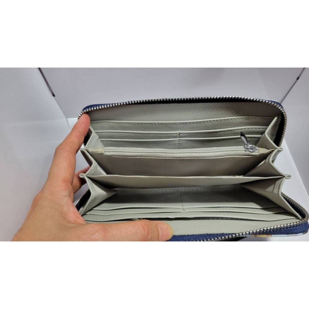 英倫風 韓版個性拉鏈大容量 學生 女士 錢包 長夾(僅此一個)-細節圖3