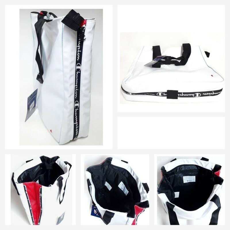 【全新】Champion 可擴展側拉鍊托特包 單肩包 • 白色(僅此一個)-細節圖2