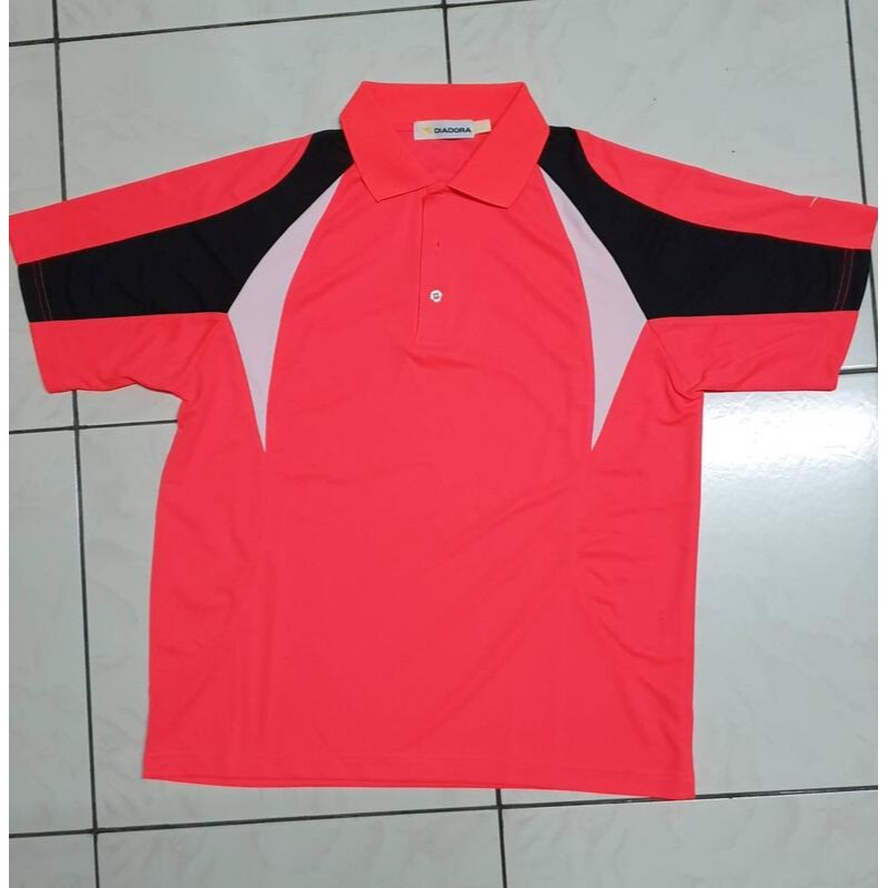 【3折】DIADORA 排汗短POLO衫(短袖立領polo衫.休閒衫.排汗衣.短衫.休閒裝.運動服) L 最後1件-細節圖4