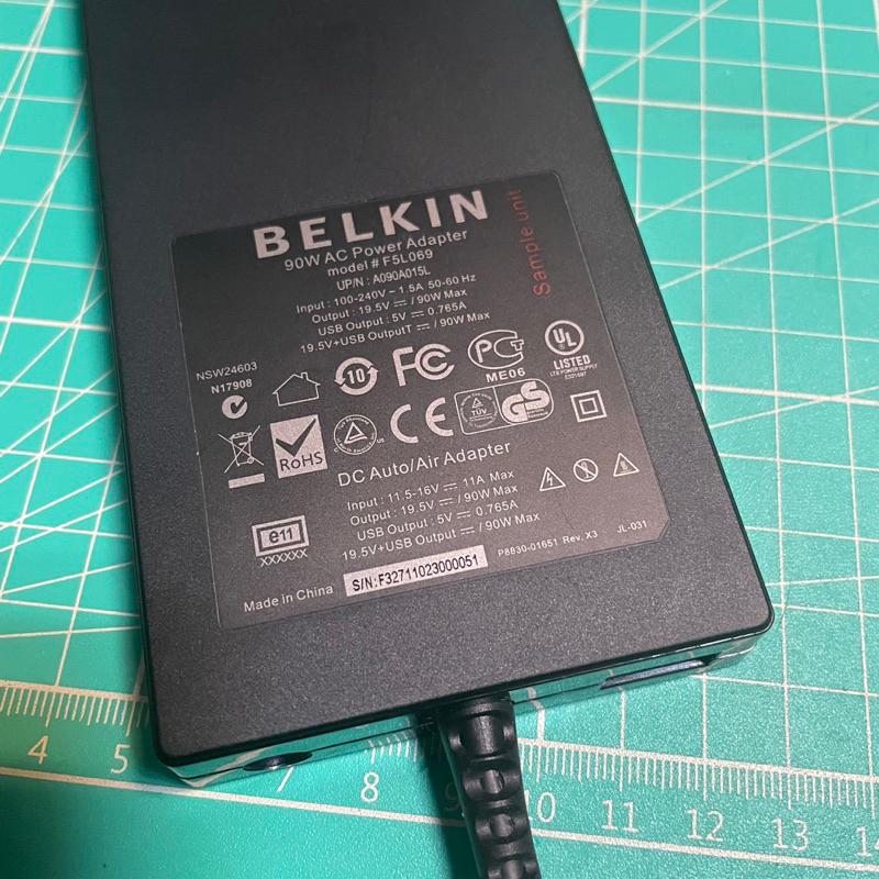 庫存新品 車用 家用 兩用 Belkin 90W 電源 變壓器 適配器-細節圖3