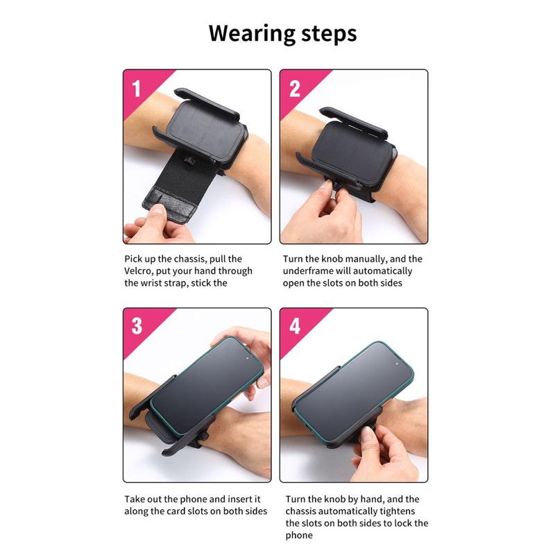 全新 實拍 手機 腕帶 臂帶 臂套 腕套 手機架 支架 可旋轉-細節圖2