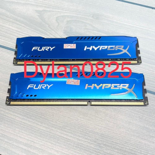 二手良品 非常新 金士頓 HyperX FURY DDR3 1866 8G 1.5V Kingston 8Gx2=16G