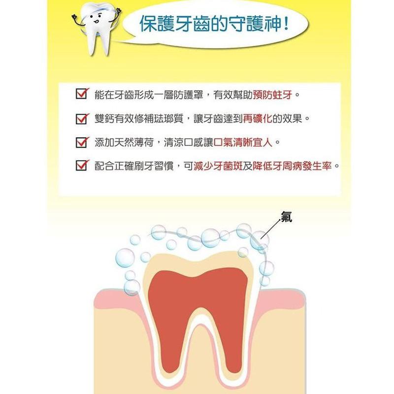 【白人】－白人雙氟+雙鈣牙膏65g 130g-細節圖2