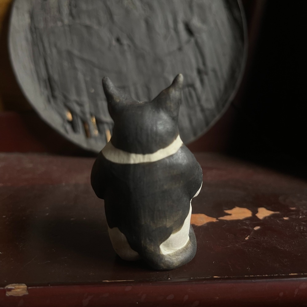 貓咪陶瓷雕塑-象牙宮-細節圖4