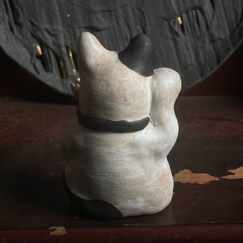 貓咪陶瓷雕塑-嚴龍-細節圖4