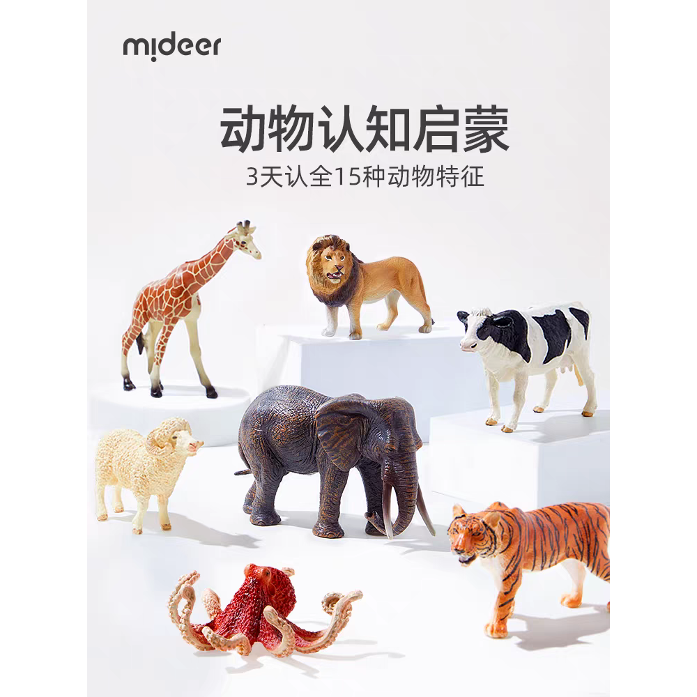 Mideer野生動物模型套組-規格圖1
