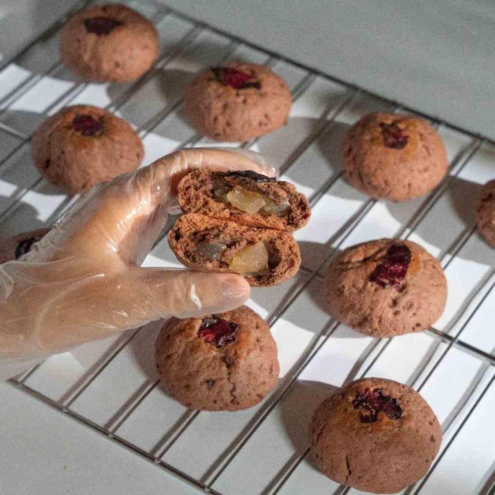 🌹玫瑰蜂蜜麻糬 軟餅乾 最不甜! 🐈BB貓甜點 低糖 減糖 55g Rose Honey Mochi-細節圖2