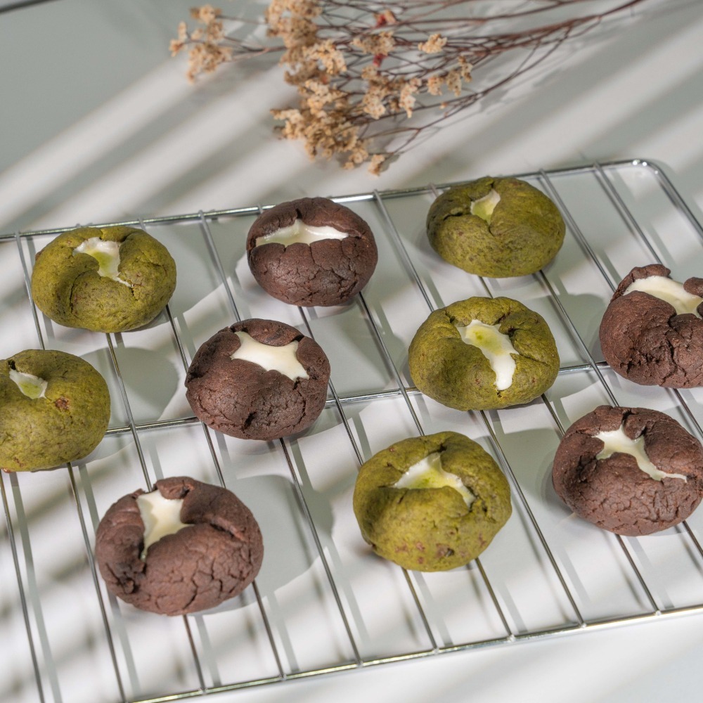 🍀靜岡抹茶棉花糖 軟餅乾 最不甜! 🐈BB貓甜點 健康 減糖 低糖 52g Macha Cookie-細節圖2