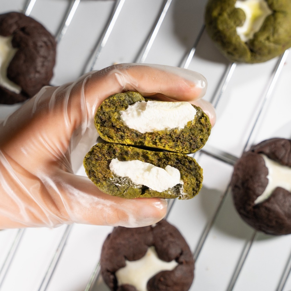 🍀靜岡抹茶棉花糖 軟餅乾 最不甜! 🐈BB貓甜點 健康 減糖 低糖 52g Macha Cookie-規格圖7