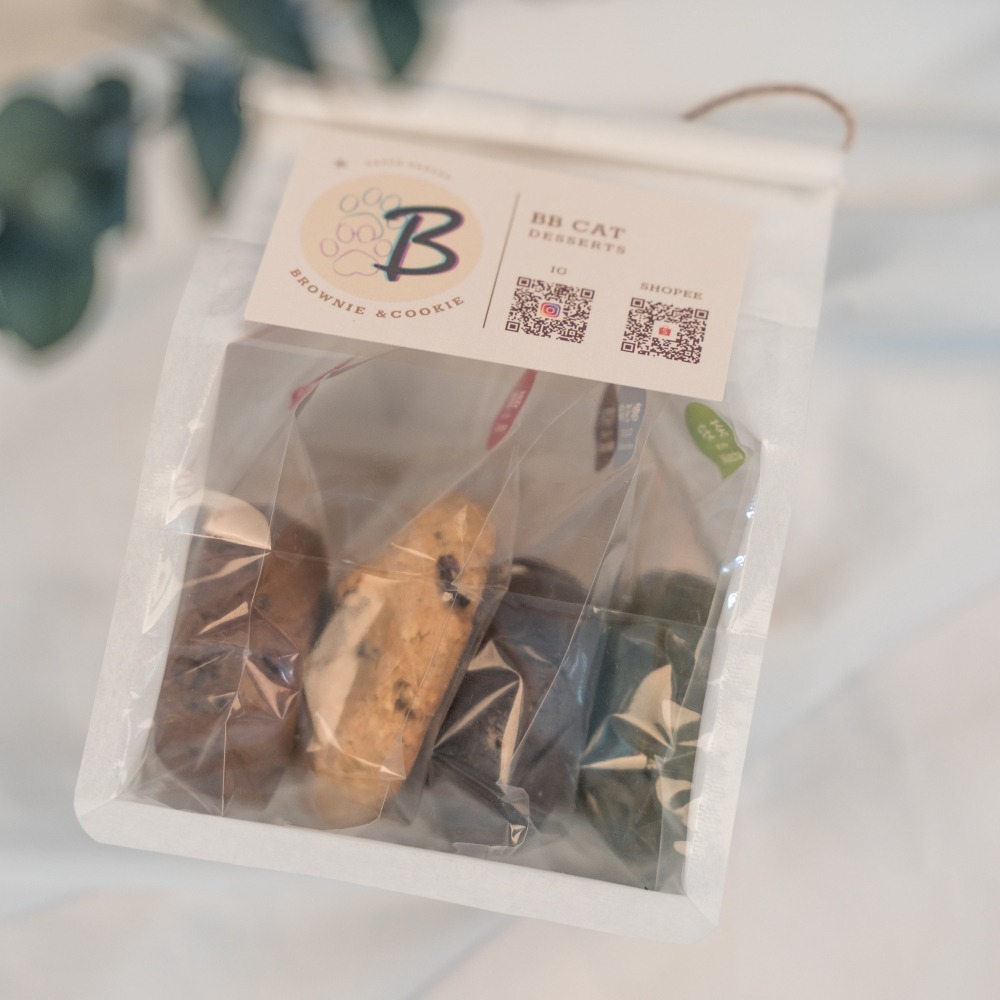 🫖鐵觀音黑糖麻糬 軟餅乾 最不甜! 🐈BB貓甜點 減糖 低糖 55g Oolong Mochi Cookie-細節圖6