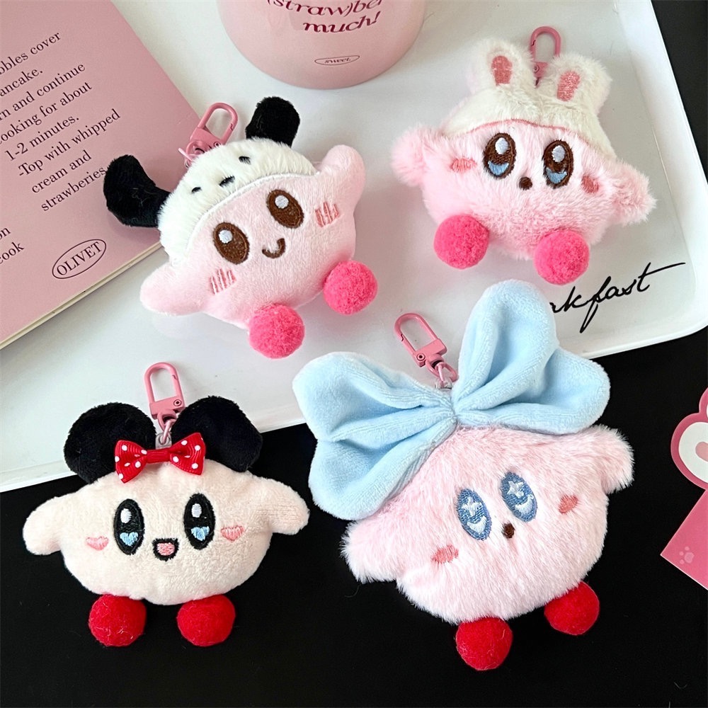💕芊奇百趣💕可愛星之卡比戴帽子 吊飾 掛件 鑰匙圈-細節圖3