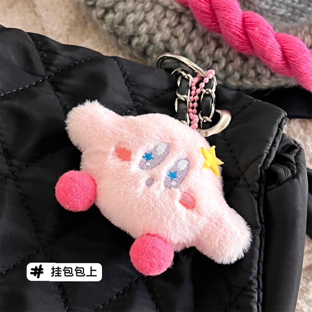 💕芊奇百趣💕可愛星之卡比戴帽子 吊飾 掛件 鑰匙圈-細節圖6