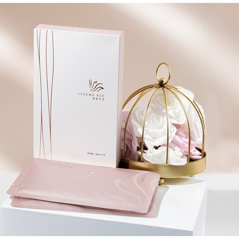 💄官方正品💄現貨24h出貨 傳奇今生水漾保濕面膜7片裝 深層補水面膜 長效鎖水 玻尿酸面膜 舒緩修復面膜 自然光澤-細節圖10