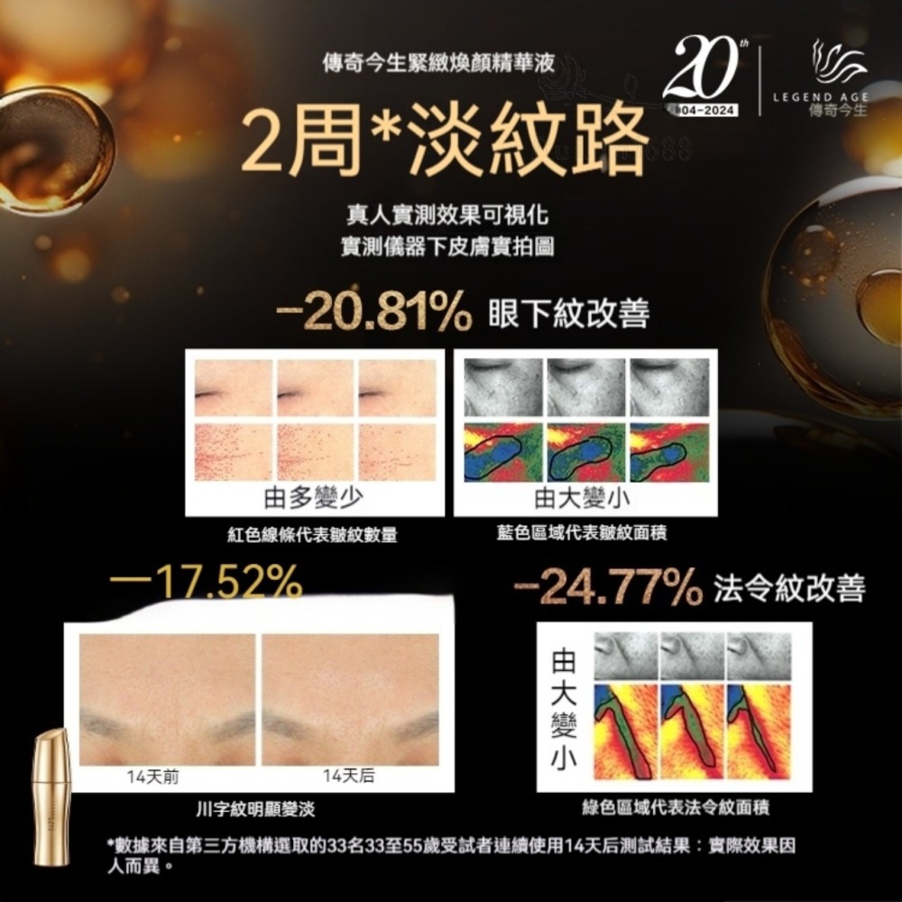 💄官方正品💄現貨24h出貨 傳奇今生緊緻煥顏精華液 30ml 抗老緊膚精華 撫平細紋精華液 拉提緊緻 抗老精華-細節圖4