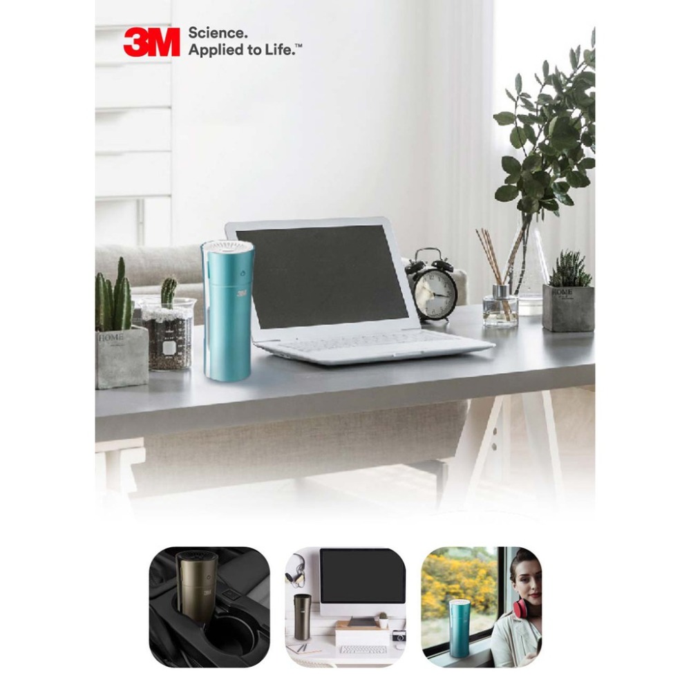 3M 淨呼吸個人隨身型空氣清淨機專用活性碳濾網(二入組)-細節圖2
