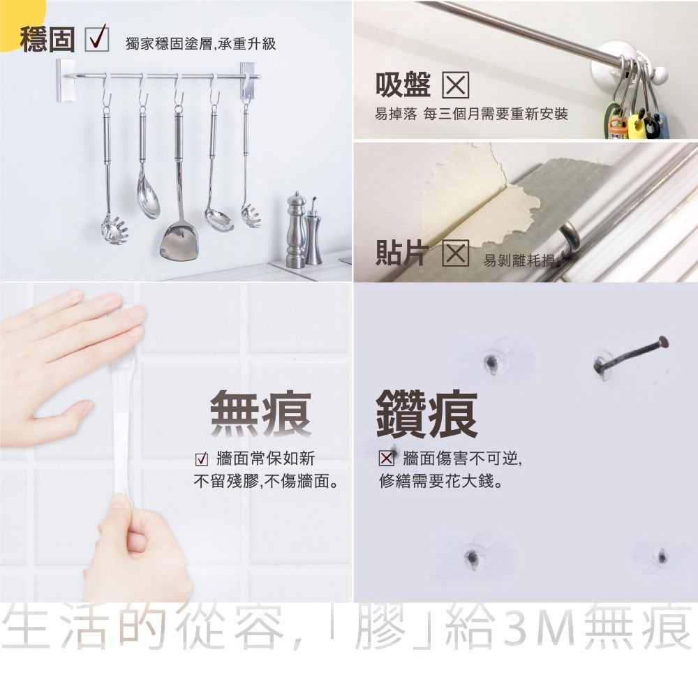 3M 17678B 無痕金屬防水收納系列-餐巾紙收納架 304不銹鋼-細節圖9