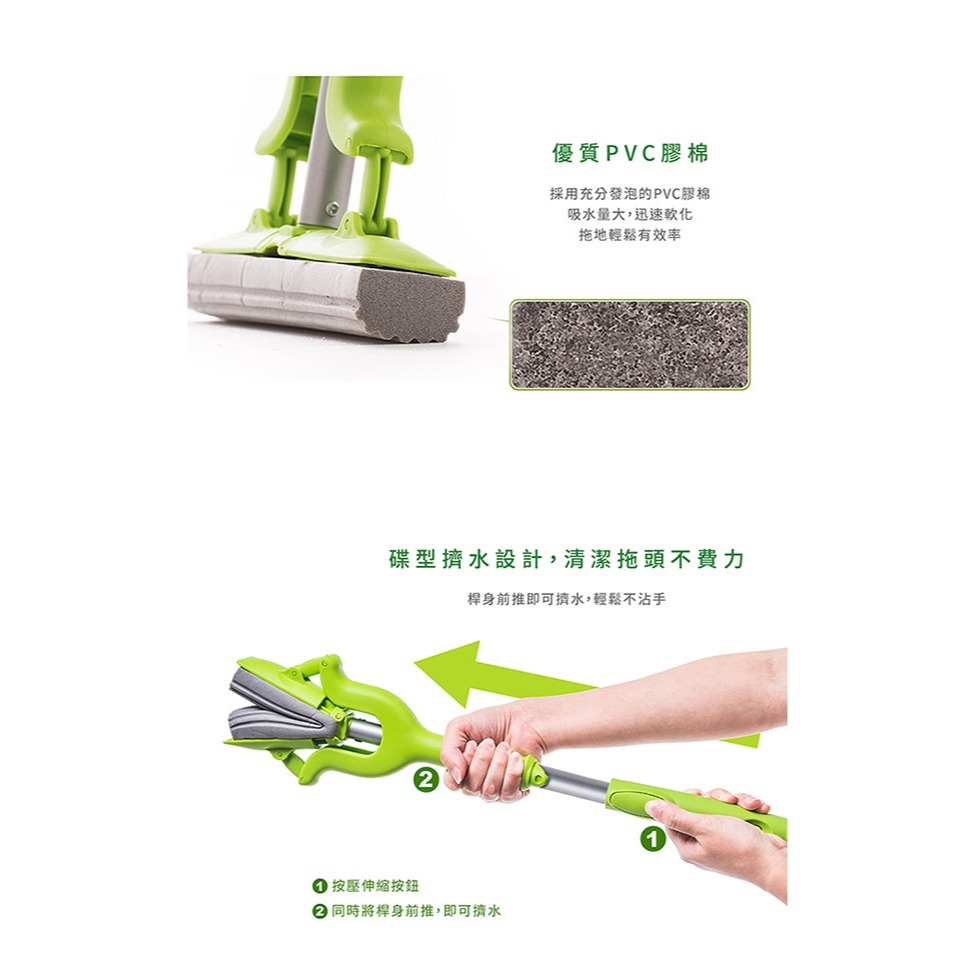 3M 百利輕巧型吸水膠棉拖把補充包(二入裝)-細節圖3