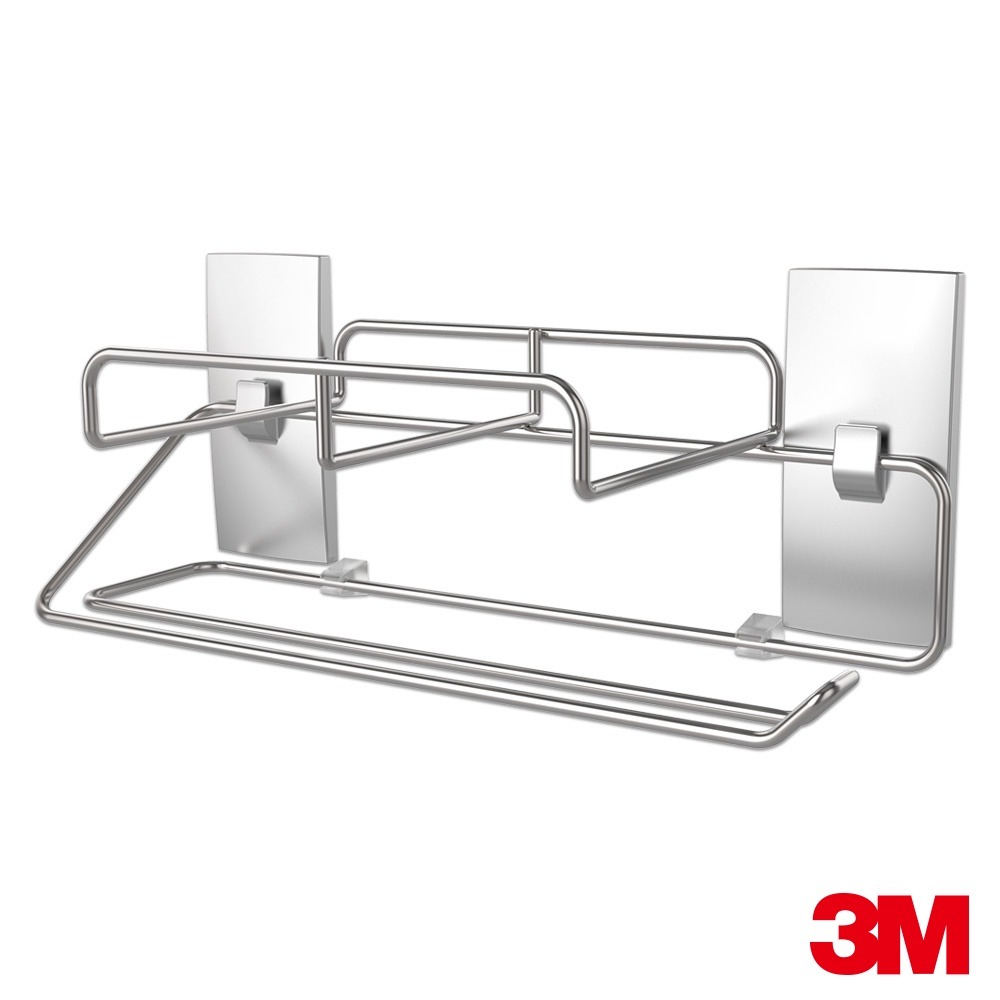 3M KITCH39 無痕金屬防水收納系列-保鮮膜紙巾架(美國設計款)-細節圖2