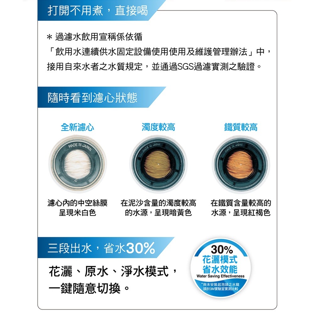 3M Filtrete AC300龍頭式濾水器超值組 (一機三心)-細節圖5