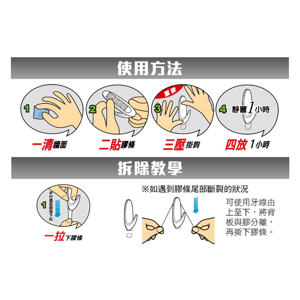 3M 無痕透明膠條(中型.小型 可選)-細節圖7