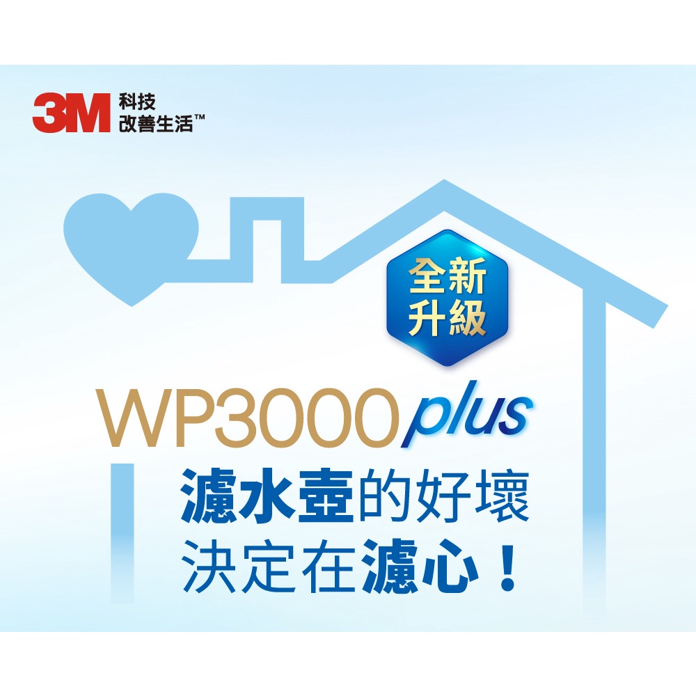 3M WP3000plus 即淨長效濾心4入裝【2022新升級】-適用WP3000濾水壺-細節圖2
