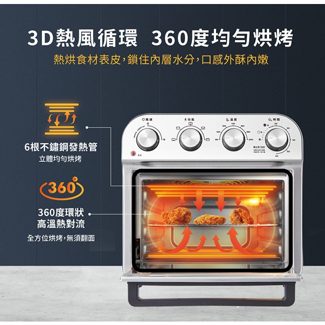 SAMPO聲寶 13L多功能氣炸電烤箱 KZ-RA13B-細節圖8