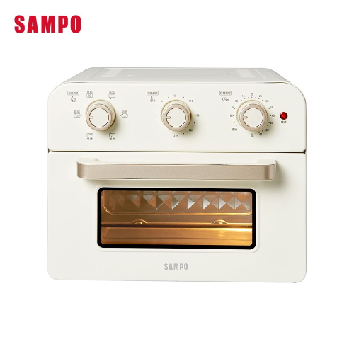 SAMPO聲寶 20L多功能氣炸電烤箱(香草白) KZ-SA20B