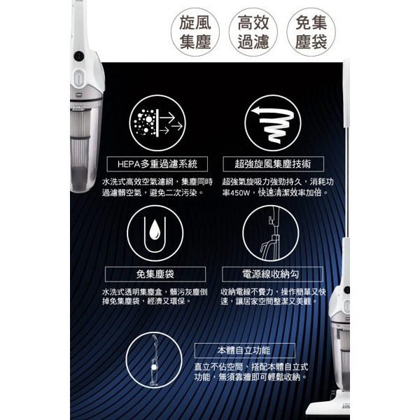 奇美CHIMEI 手持直立兩用HEPA吸塵器 VC-SA1PH0-細節圖5