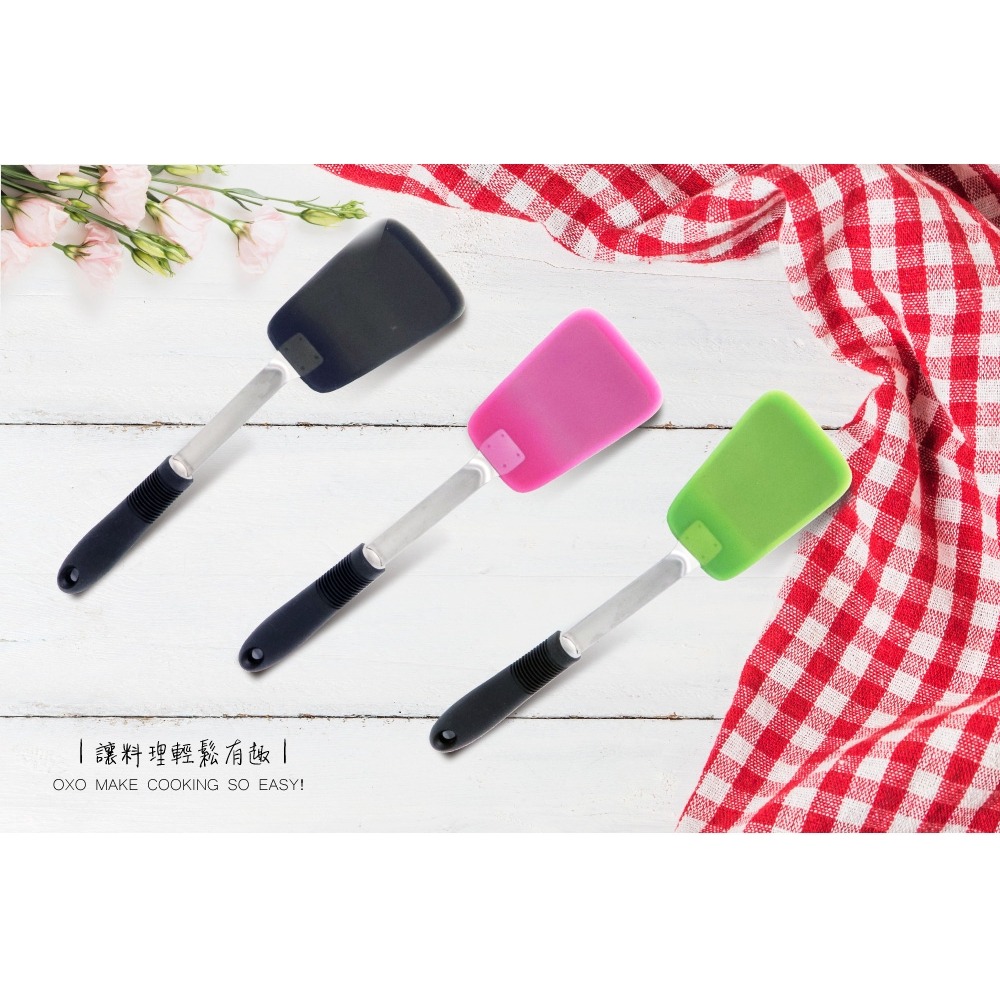 美國OXO 好好握彈性矽膠鍋鏟-野莓 01012003R-細節圖4