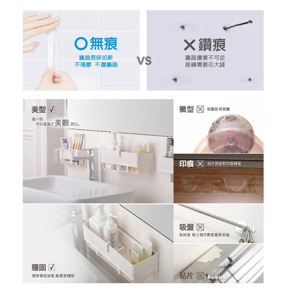 3M 17722 無痕極淨防水收納系列-雙層伸縮毛巾架-細節圖9