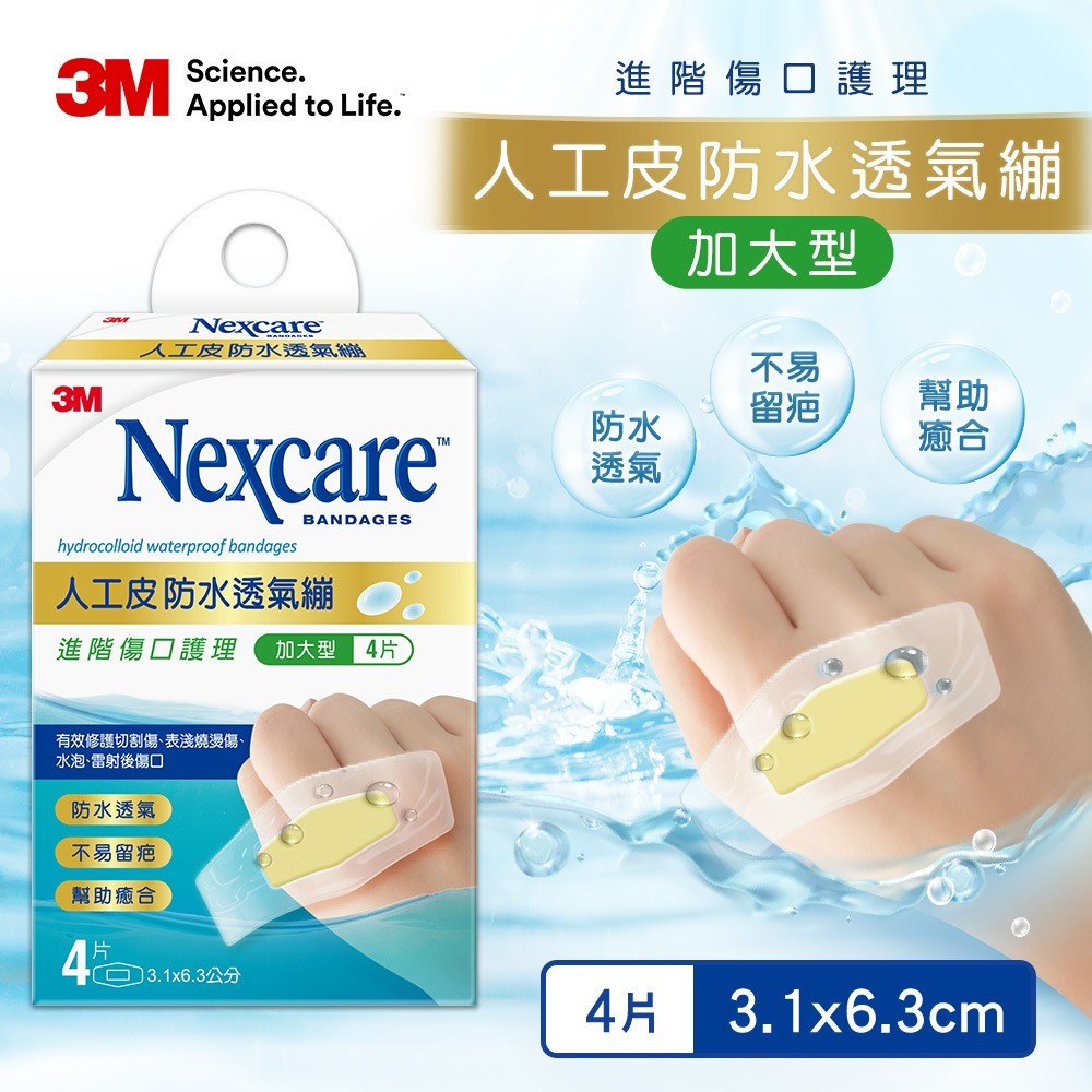 3M Nexcare 人工皮防水透氣繃(四款可選)-規格圖6