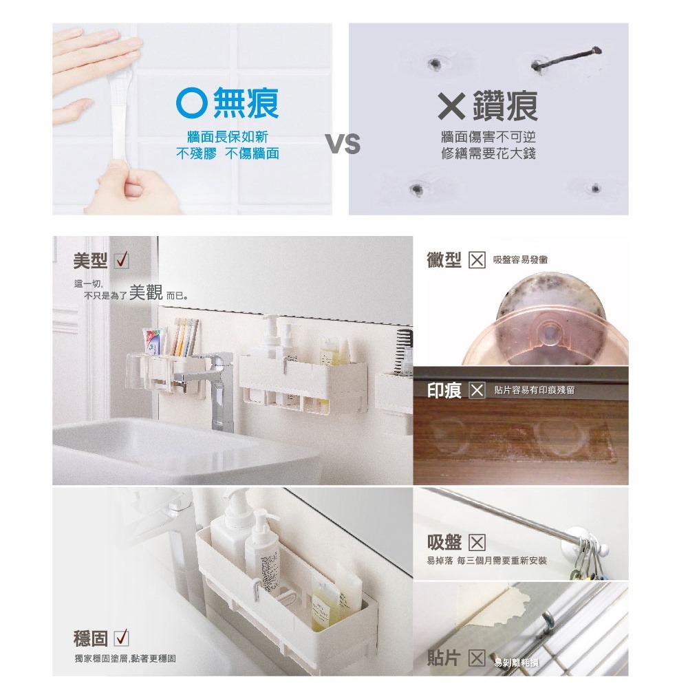 3M 17723 無痕極淨防水收納系列-置物籃-細節圖9