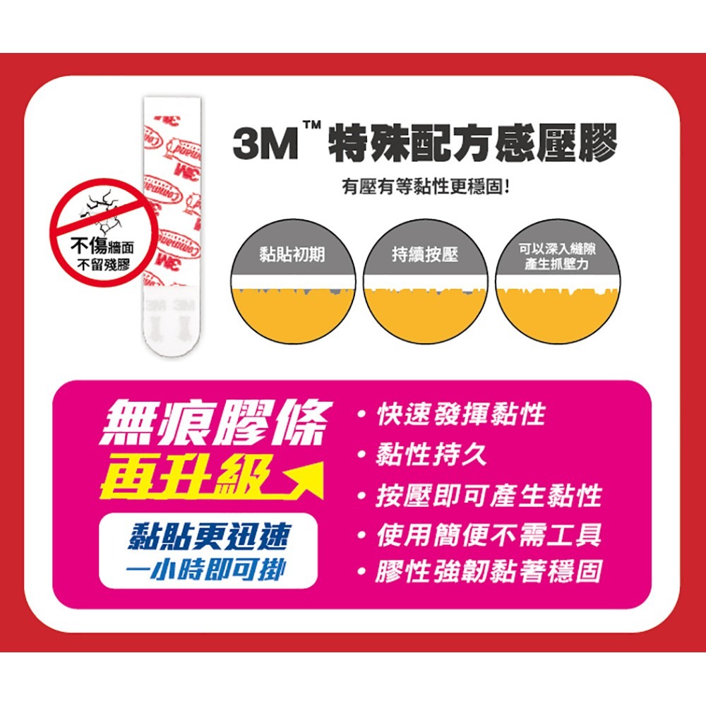 3M 17011 無痕掛鉤月曆專用-象牙白 掛勾 收納 日曆-細節圖3