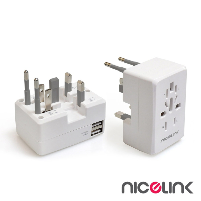 NICELINK USB萬國充電器轉接頭(全球通用型) US-224A