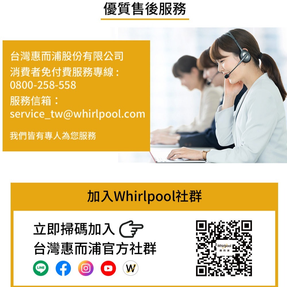 Whirlpool惠而浦 30公升雙溫控旋風烤箱 WTOM304CG-細節圖11