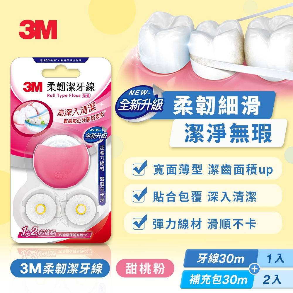 3M RTF2 柔韌潔牙線 馬卡龍造型1+2超值組-(款式任選)-規格圖2
