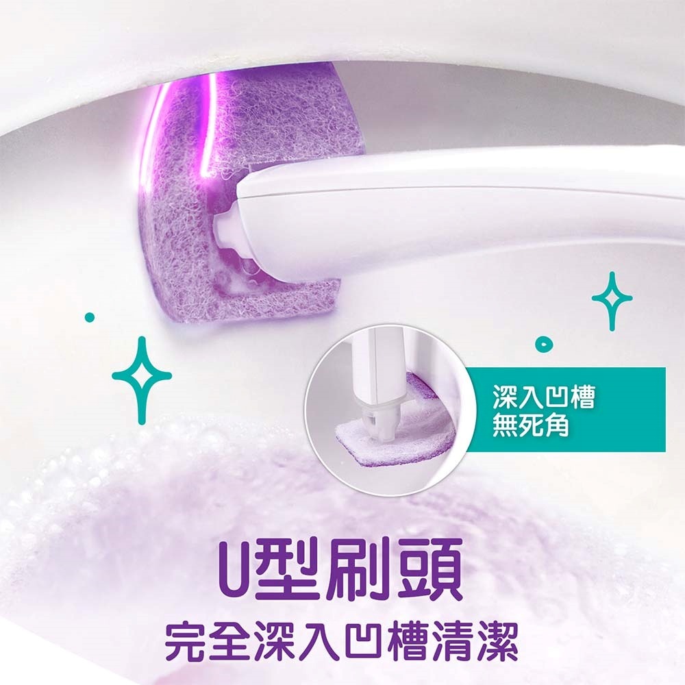 3M 百利超淨替換式馬桶刷-小蘇打清潔配方(1柄+5刷頭+1底座) / 補充包-細節圖4