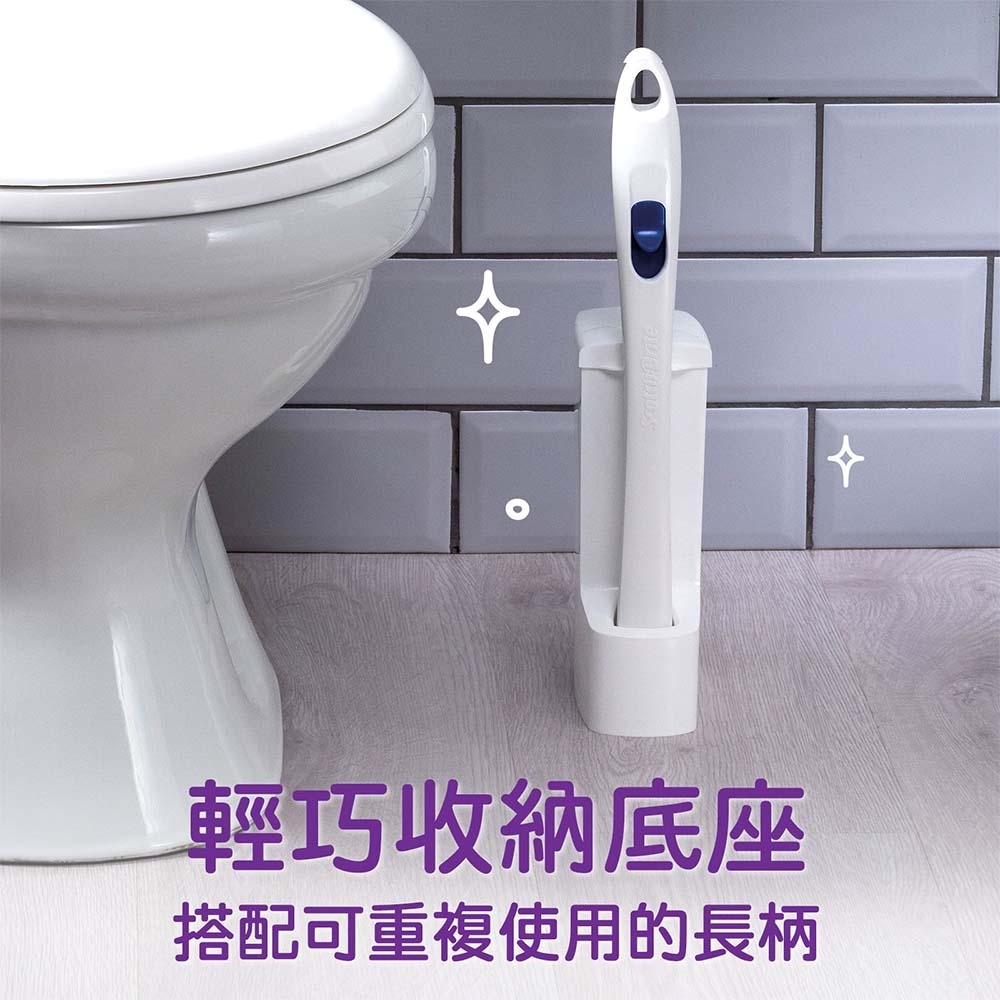 3M 百利超淨替換式馬桶刷-小蘇打清潔配方(1柄+5刷頭+1底座) / 補充包-細節圖5