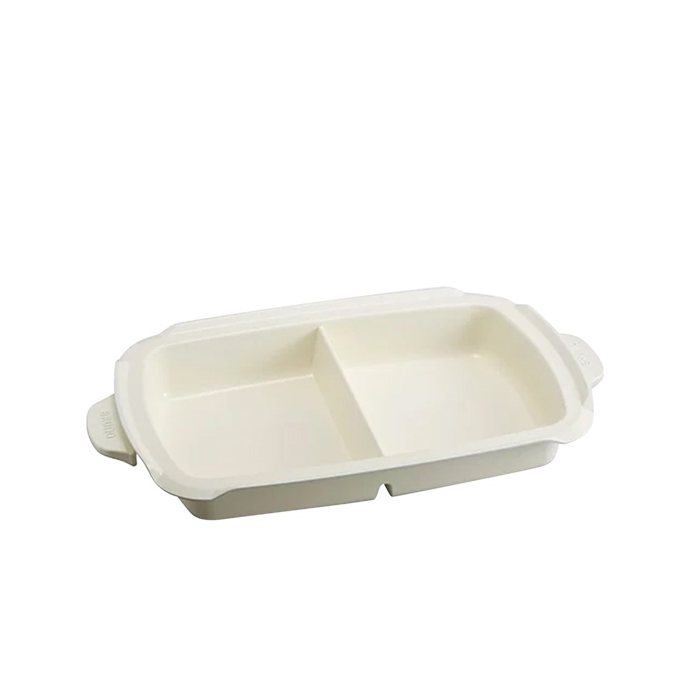 【日本BRUNO】BOE021-SPLIT-KE 多功能電烤盤配件-陶瓷鴛鴦鍋(BOE021/109適用)-細節圖2