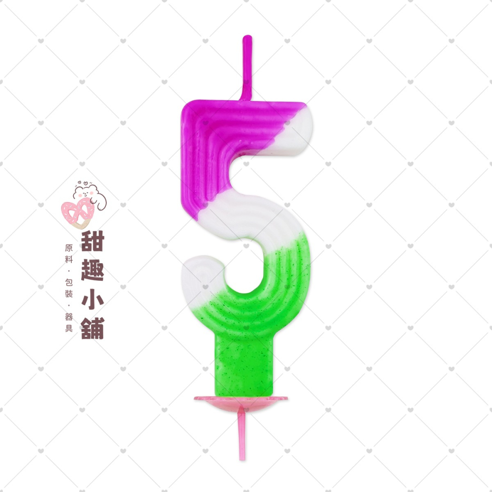 彩虹蠟燭 數字蠟燭 (0、1、2、3、4、5、6、7、8、9、？)-細節圖3