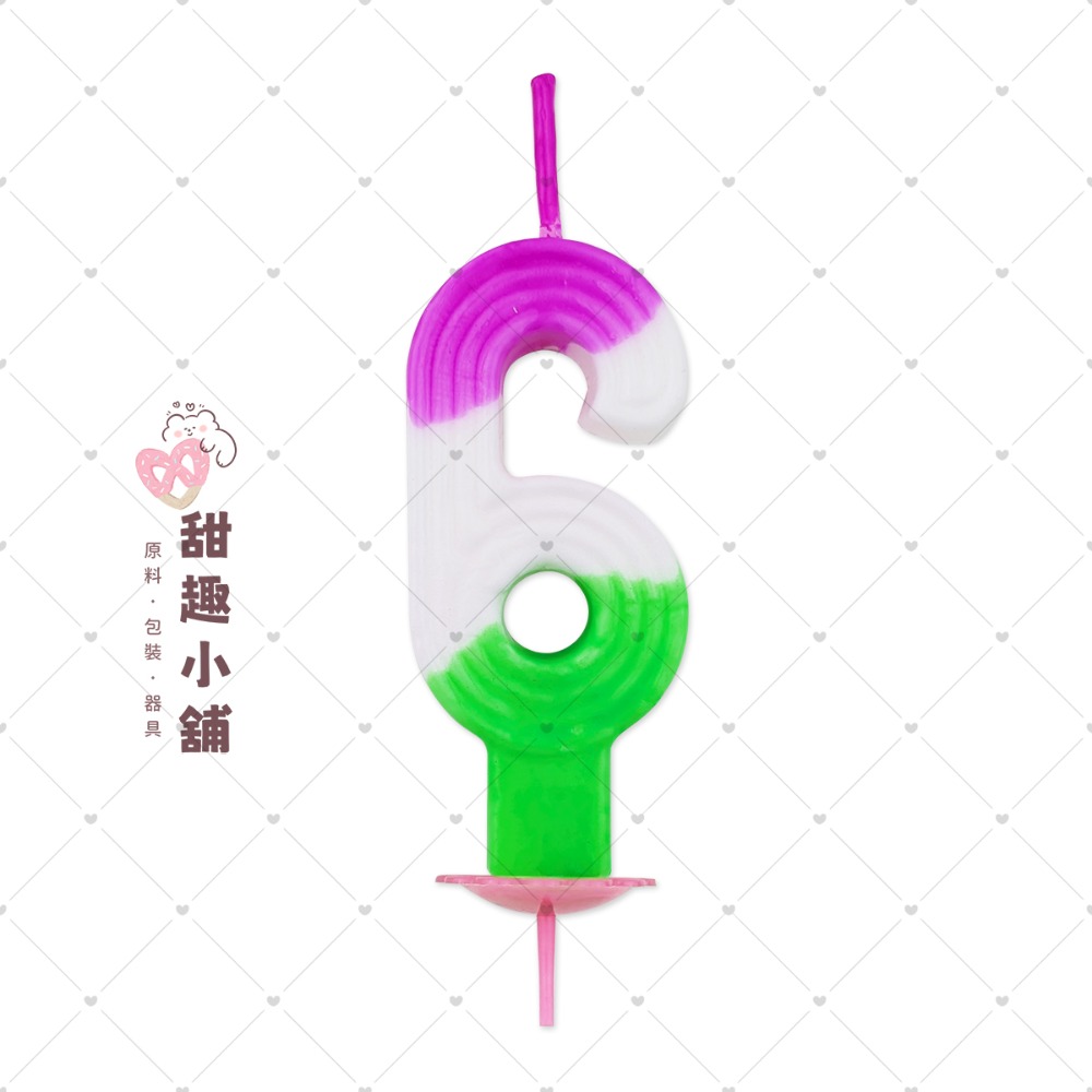 彩虹蠟燭 數字蠟燭 (0、1、2、3、4、5、6、7、8、9、？)-規格圖9