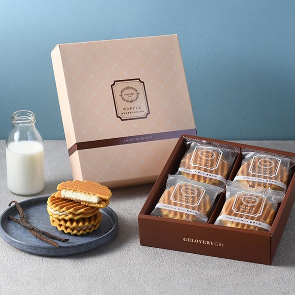 海波浪夾心餅乾  8入/盒 香草/草莓/巧克力/抹茶-細節圖2