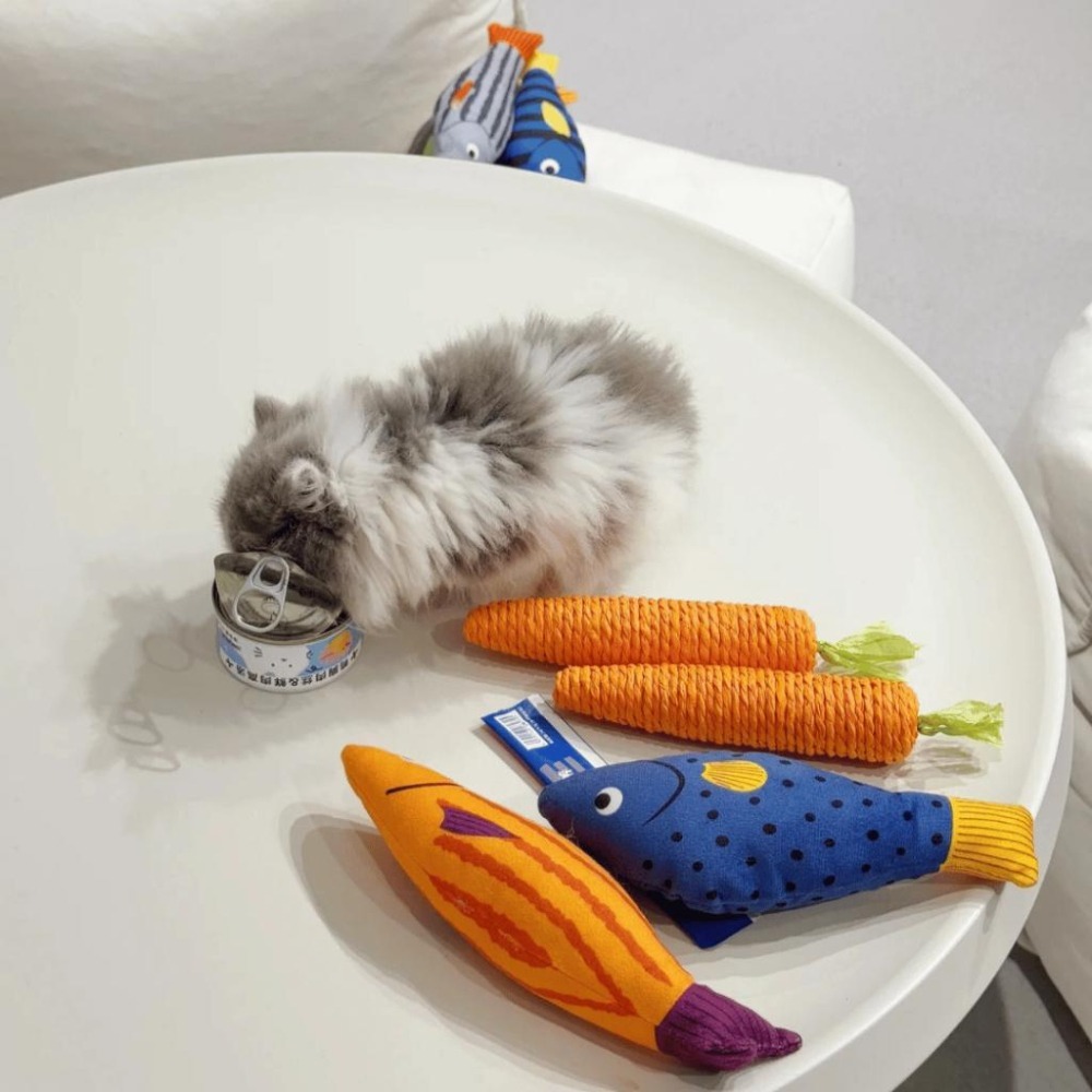 Meowmatmat 貓咪玩具 魚 貓薄荷 解悶 磨牙 耐咬 逗貓棒 小貓 寵物用品 貓咪玩具-細節圖5