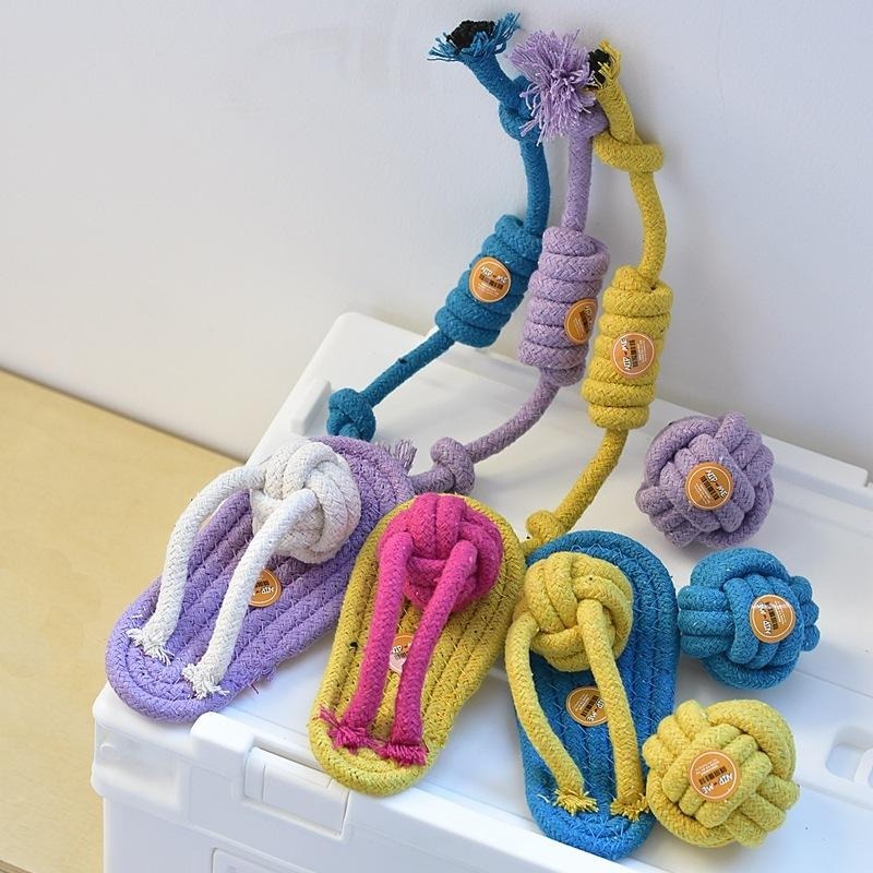 Meowmatmat 撞色寵物玩具 繩結球-細節圖2