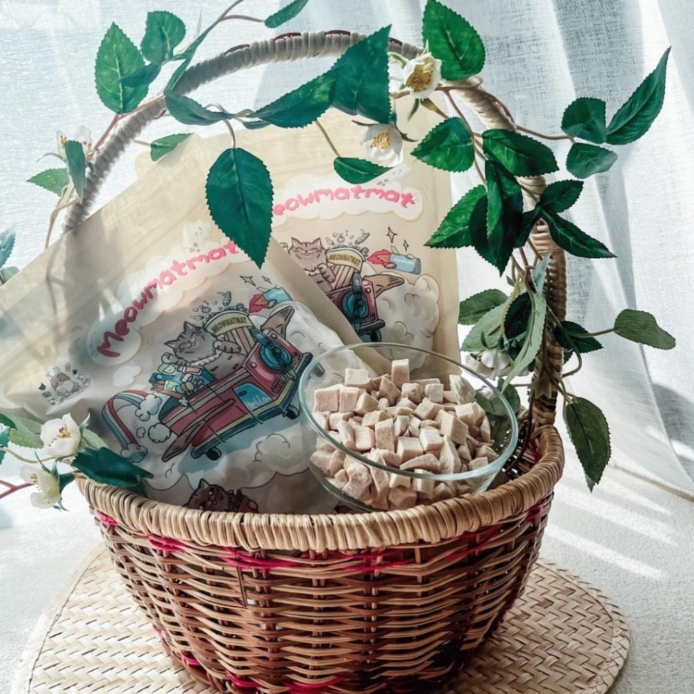 喵乜乜 250g 幼貓 | 成貓 | 全齡貓 雞肉丁凍乾  台灣產 貓 狗 低脂 凍乾 純肉 天然  無穀-細節圖3