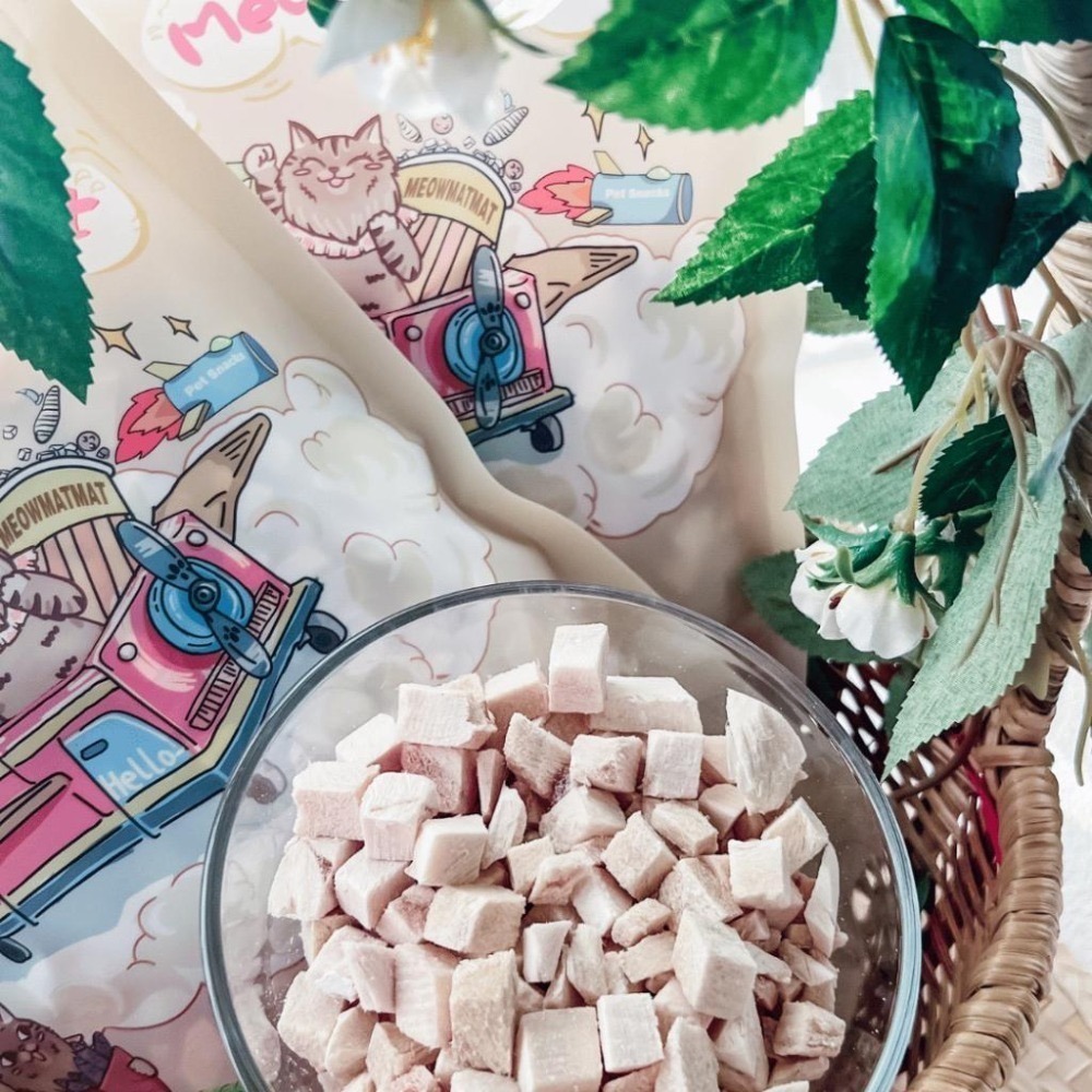 喵乜乜 250g 幼貓 | 成貓 | 全齡貓 雞肉丁凍乾  台灣產 貓 狗 低脂 凍乾 純肉 天然  無穀-細節圖4