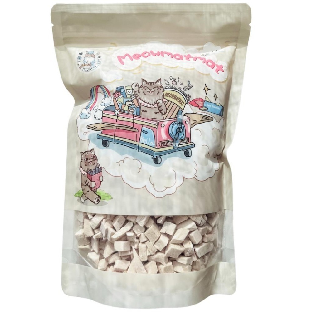 喵乜乜 250g 幼貓 | 成貓 | 全齡貓 雞肉丁凍乾  台灣產 貓 狗 低脂 凍乾 純肉 天然  無穀-細節圖5