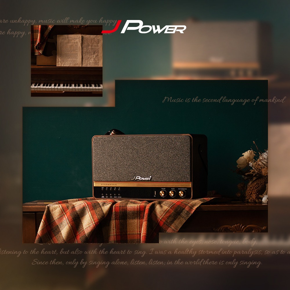 JPOWER 杰強 SingPAD樂唱機震天雷(美華平板無限序號 5252.1實木美聲版肩攜式無線藍牙KTV音響組合)-細節圖2
