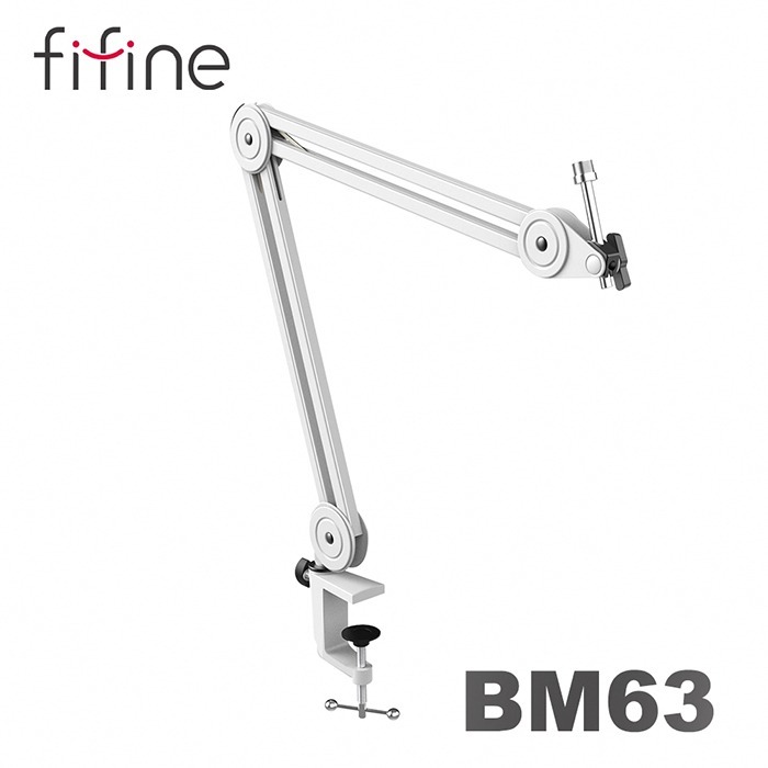 FIFINE BM63麥克風懸臂支架~適用FIFINE K678、K683B、K690、K658、K669、A8麥克風-規格圖1